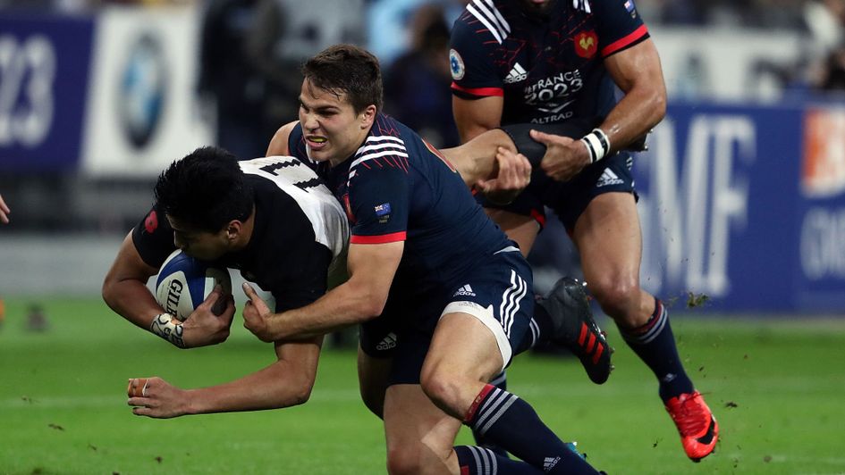New Zealand in action against France