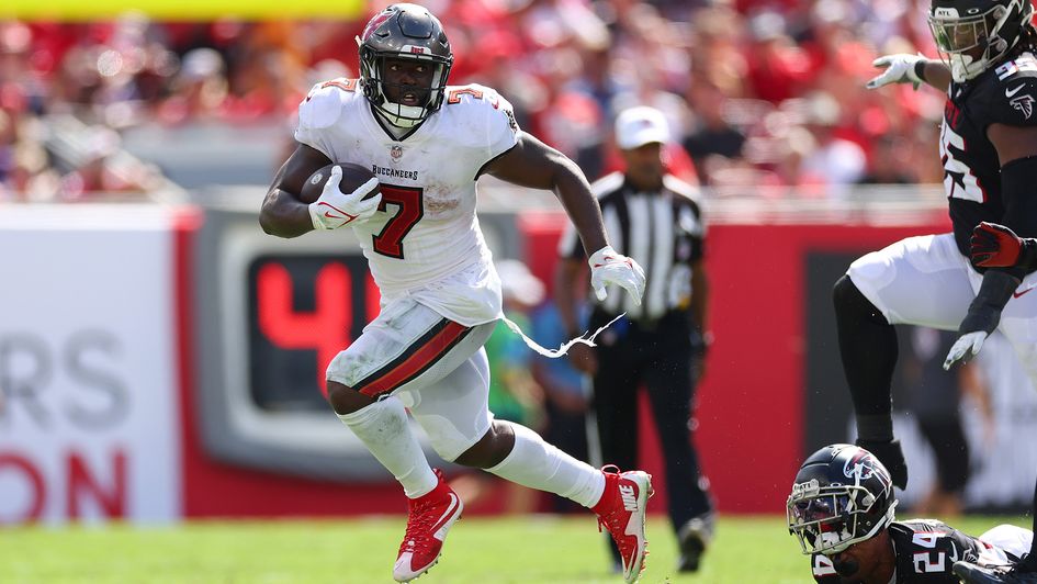 Leonard Fournette in action for the Tampa Bay Buccaneers