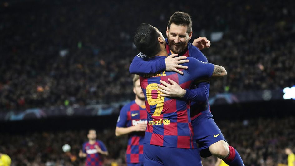 Lionel Messi and Luis Suarez