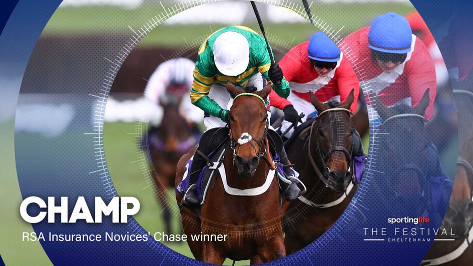 Barry Geraghty in action on Champ