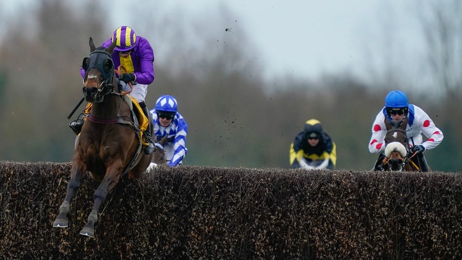 Zanza is in control of the Denman Chase