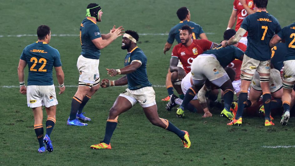 Celebrations for South Africa at full-time