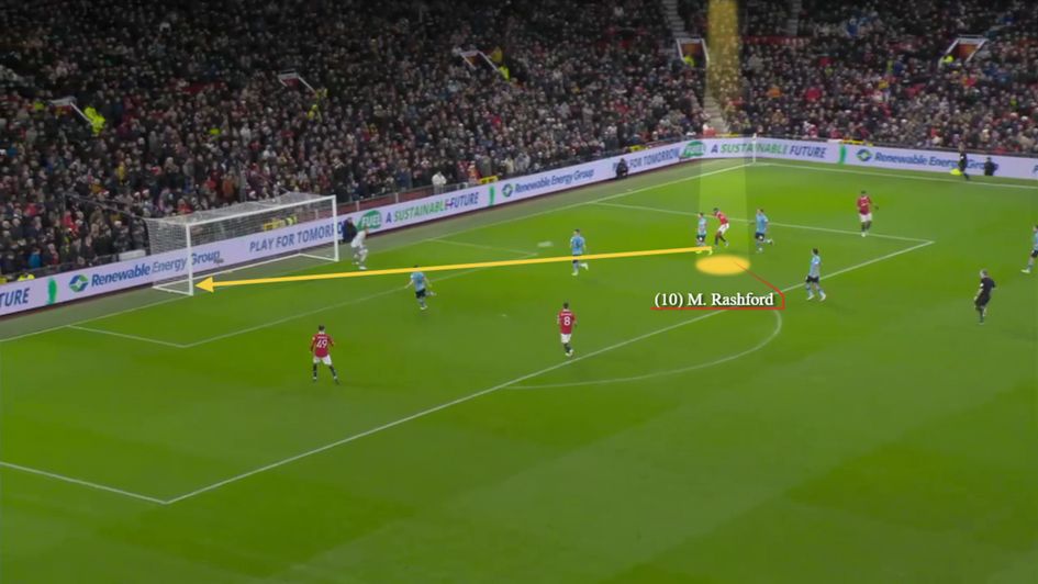 Masterful finish from the angle as he combines power and placement