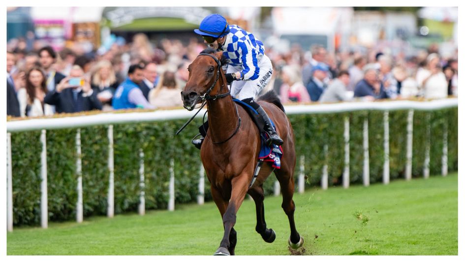 Saffie Osborne wins the Leger on Highwayman