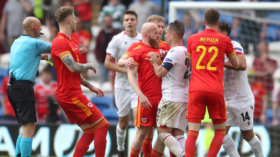 Wales drew 0-0 in a feisty affair against Albania