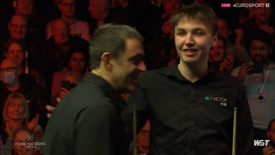 Ronnie O'Sullivan and Ben Mertens