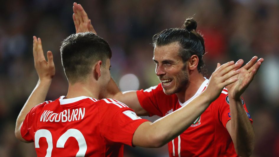 Ben Woodburn & Gareth Bale celebrate