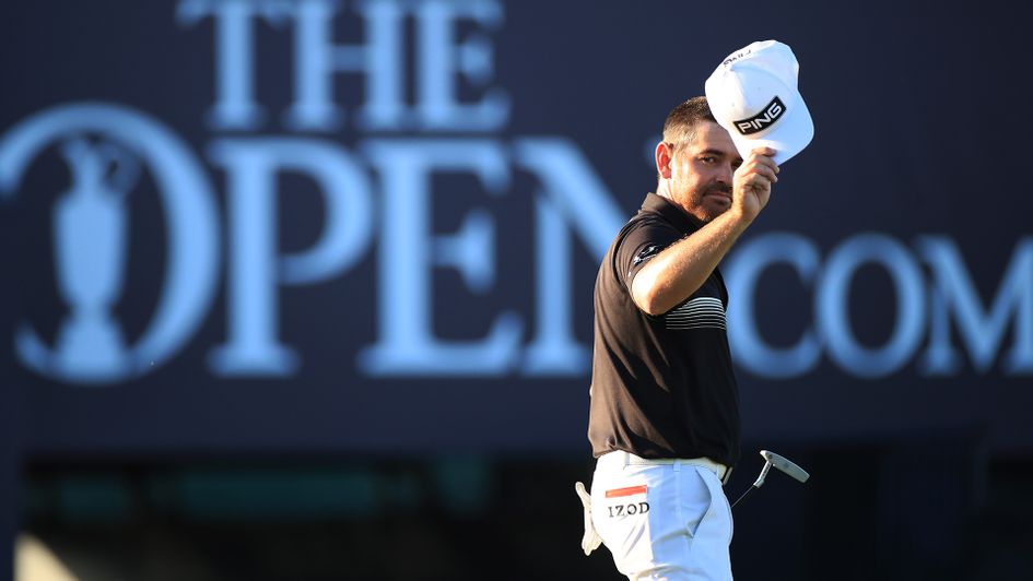 Louis Oosthuizen on the 18th green at The Open