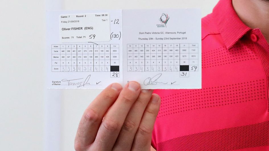 Oli Fisher's scorecard