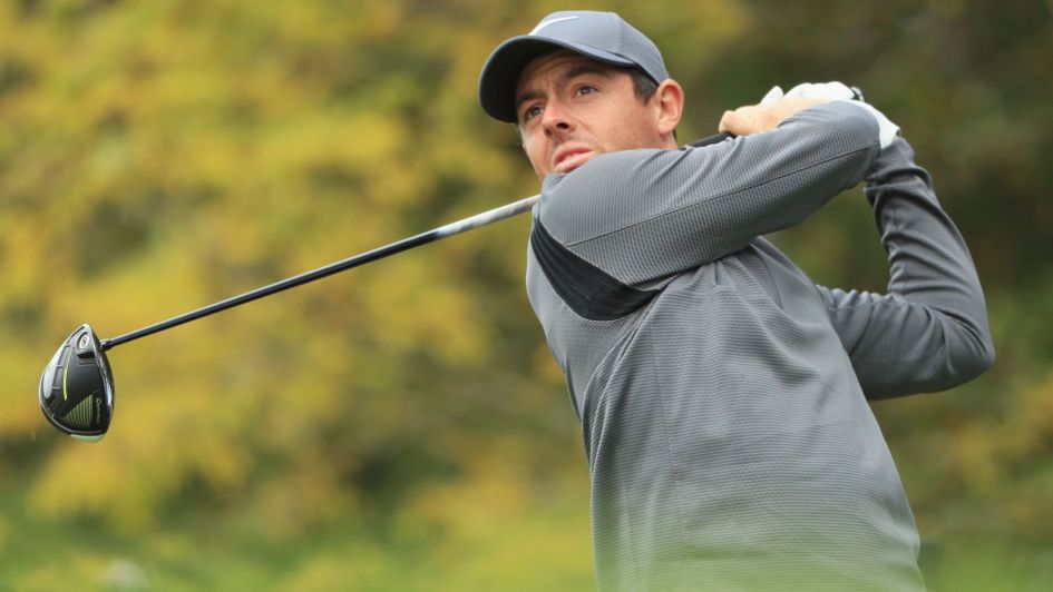 Rory McIlroy in action at the British Masters