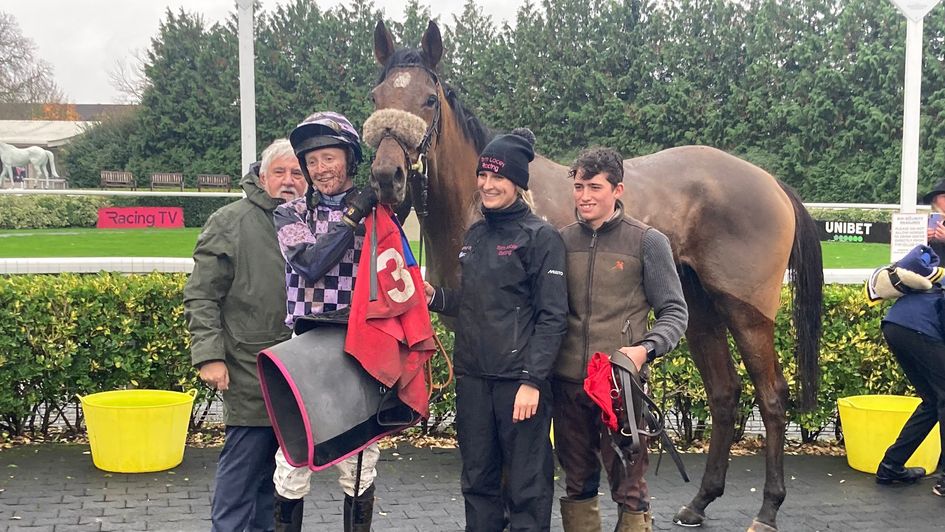 Blow Your Wad pictured with connections after winning