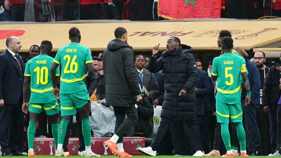 Senegal manager Pape Thiaw called his players off the pitch in the AFCON final