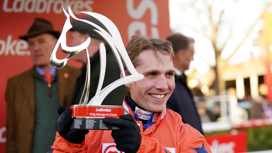 Harry Cobden savours his victory