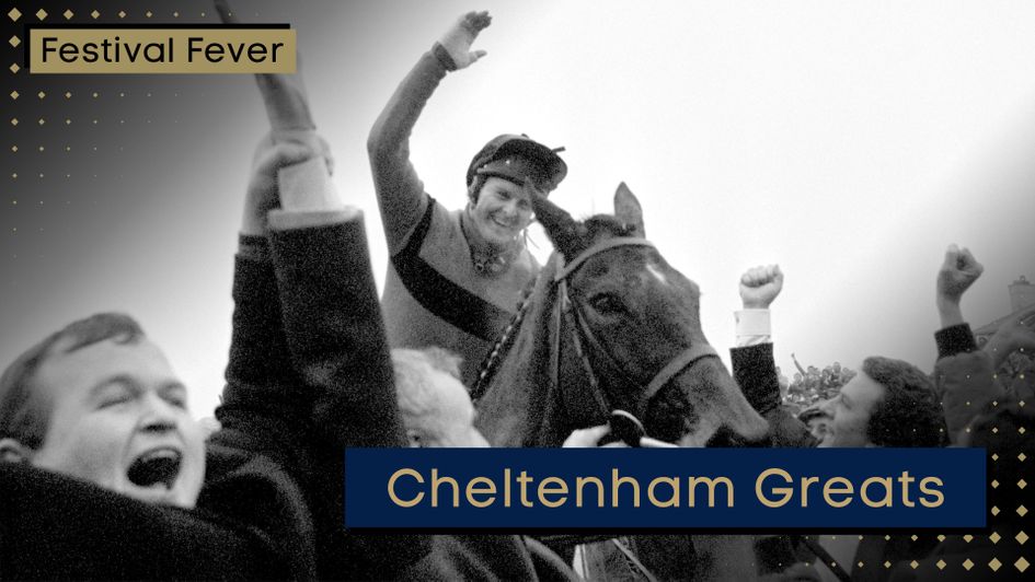 Jonjo O'Neill celebrates on Cheltenham legend Dawn Run