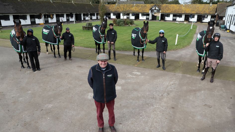 Nicky Henderson pictured with his major Cheltenham Festival hopes