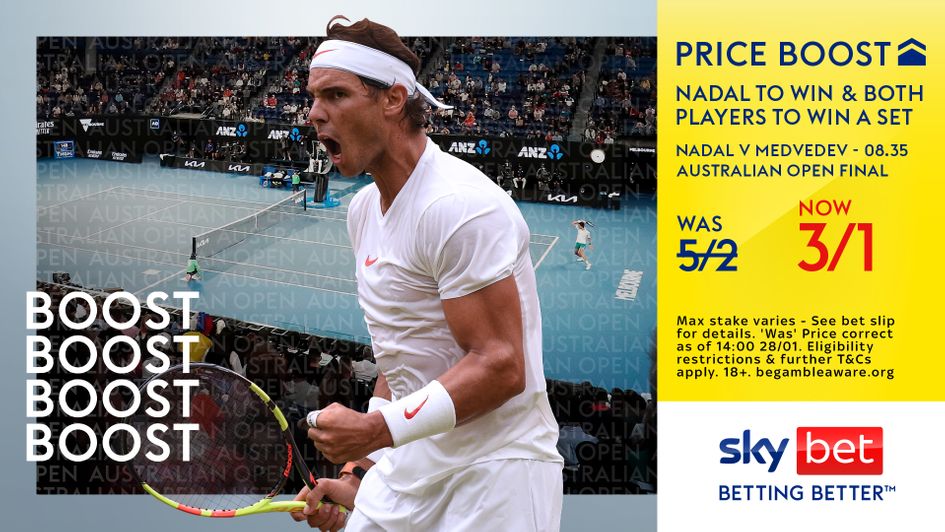 Sky Bet's Australian Open final Price Boost
