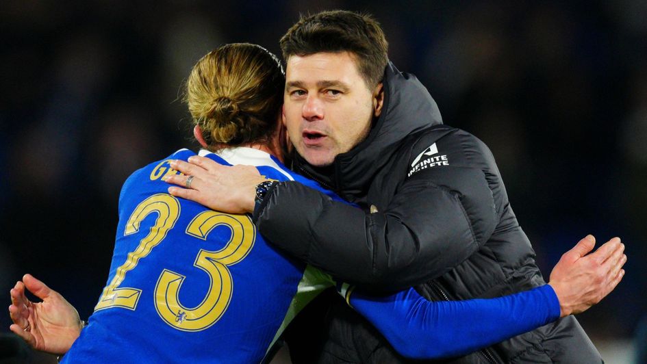 Chelsea's Conor Gallagher and Mauricio Pochettino