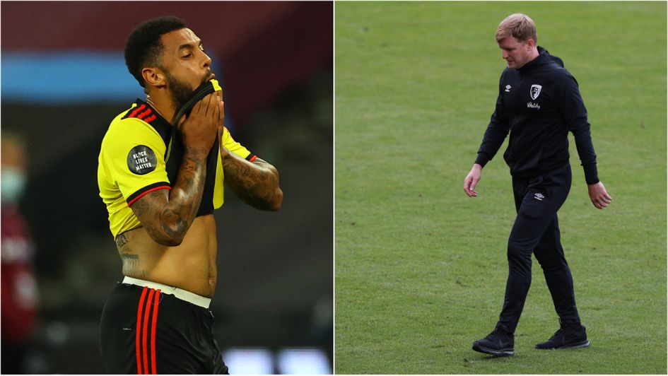 Devastation for Watford and Bournemouth after suffering relegation from the Premier League on the final day