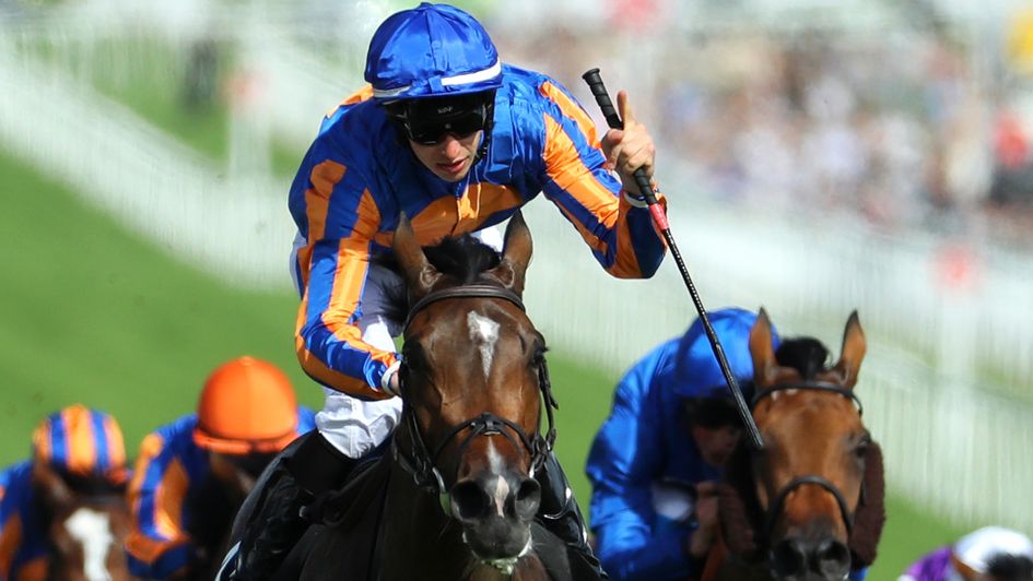 Donnacha O'Brien celebrates aboard Forever Together