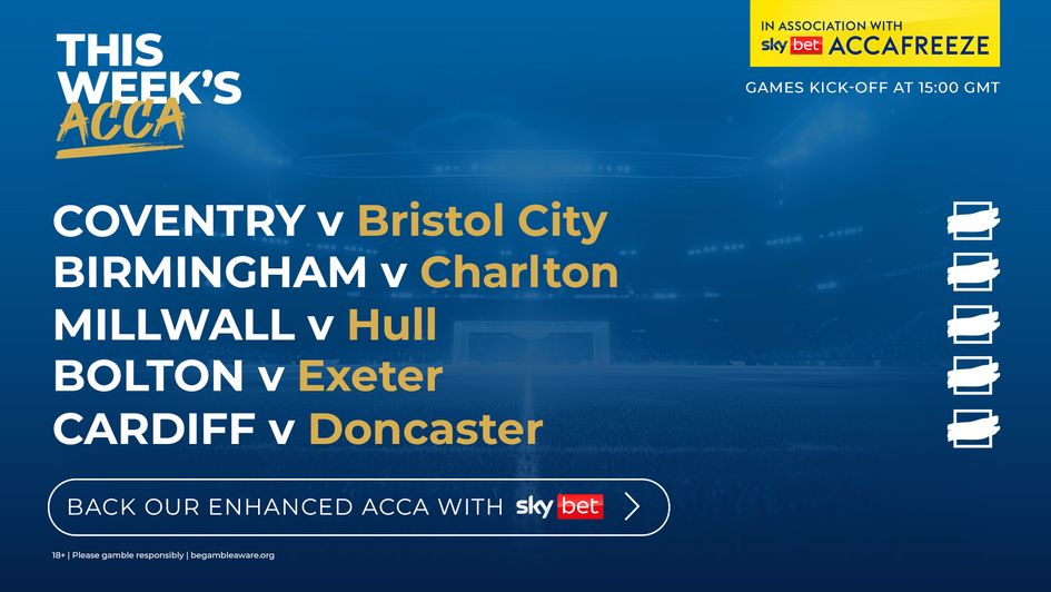 CLICK HERE to back our 14/1 acca!