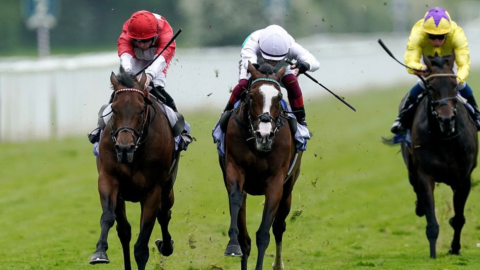 Free Wind (white silks) wins the Middleton