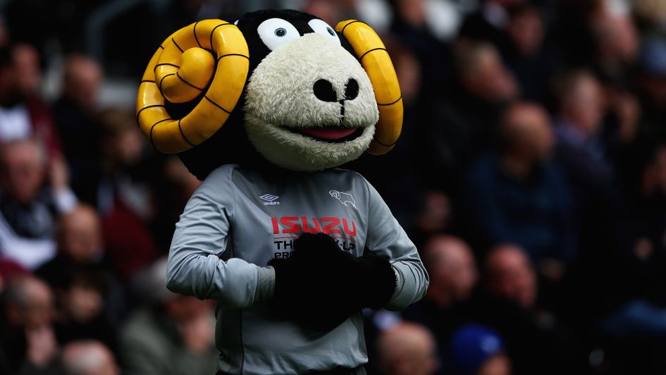 Derby County mascot Rammie