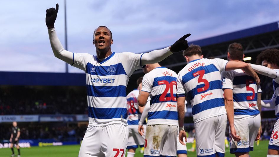 QPR's Richard Kone celebrates scoring