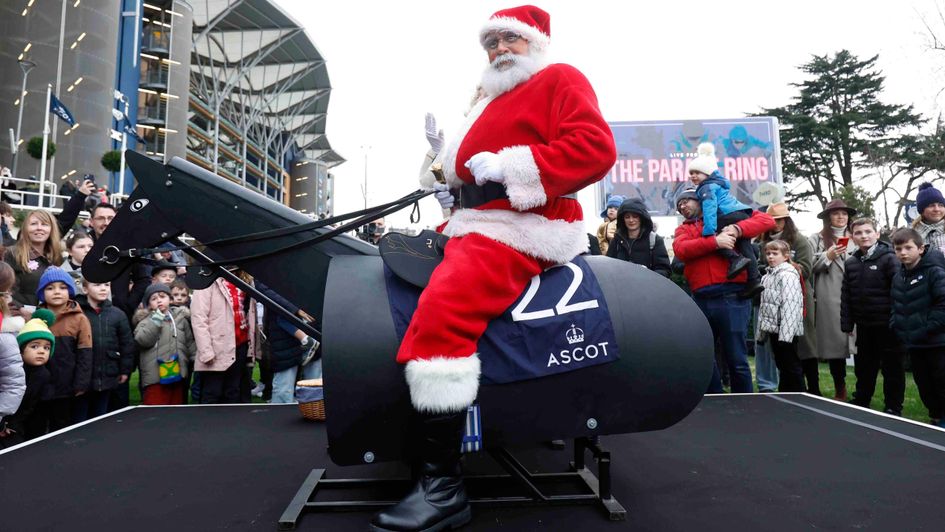 Santa in attendance at Ascot last year
