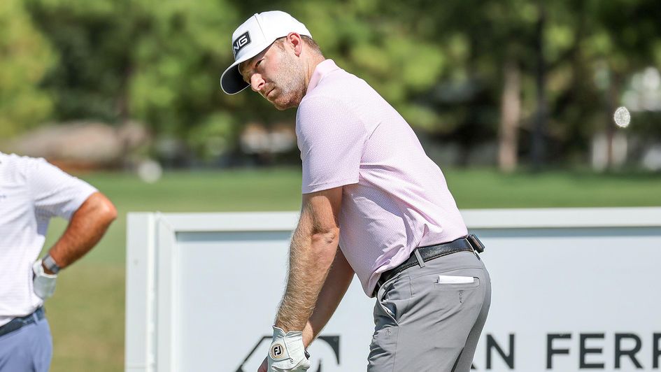 Brian Campbell readies for his tee shot
