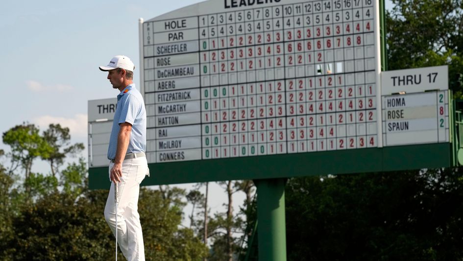 Justin Rose leads the Masters again