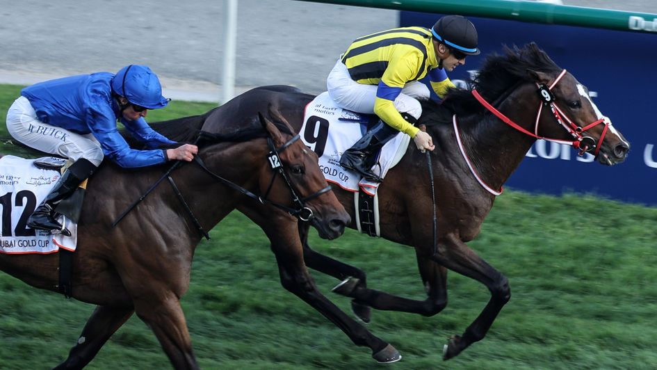 Stay Foolish (far side) wins at Meydan from Manobo