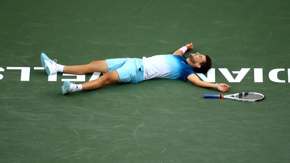 The moment of victory for Dominic Thiem
