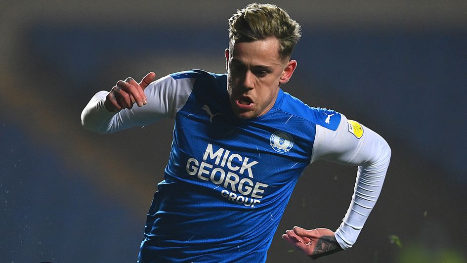 Sammie Szmodics in action for Peterborough