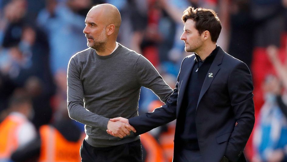 Ryan Mason took charge of the EFL Cup final in 2021