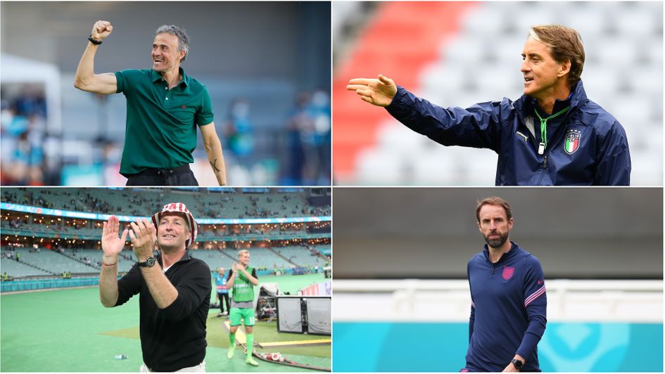 The managers of the four Euro 2020 semi-finalists