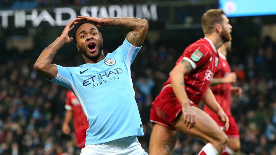 Raheem Sterling shows Manchester City's frustration
