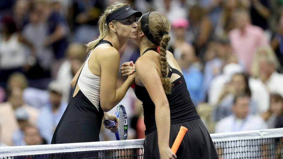 Maria Sharapova survived a day of upsets