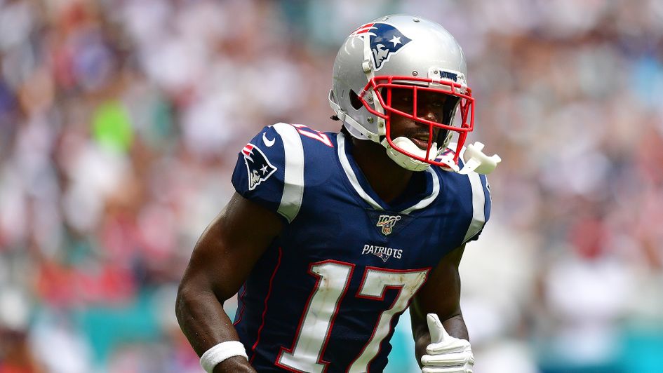 Antonio Brown in action for the New England Patriots