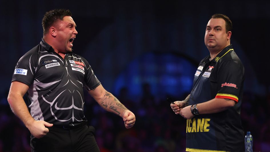 Gerwyn Price and Kim Huybrechts