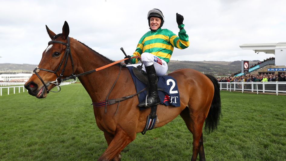 Barry Geraghty celebrates on Defi Du Seuil at last year's Festival