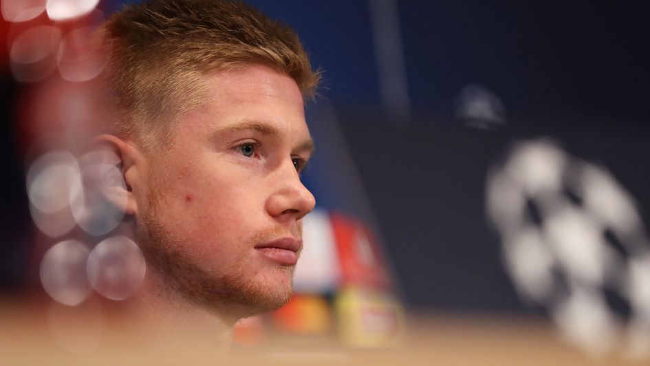 Kevin De Bruyne speaks to the media