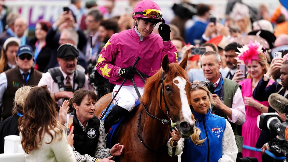 Dylan Browne McMonagle celebrates aboard Thundering On
