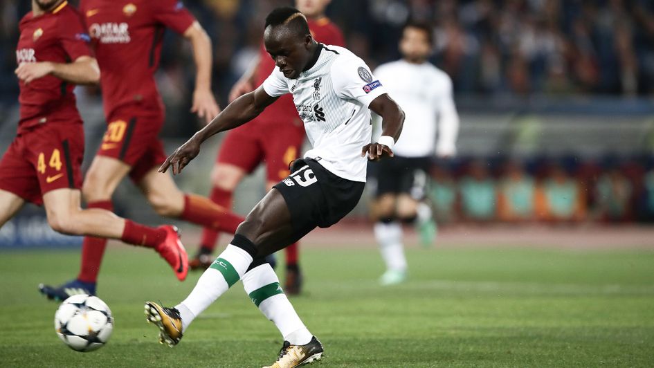 Sadio Mane puts Liverpool ahead in the Champions League semi-final with Roma