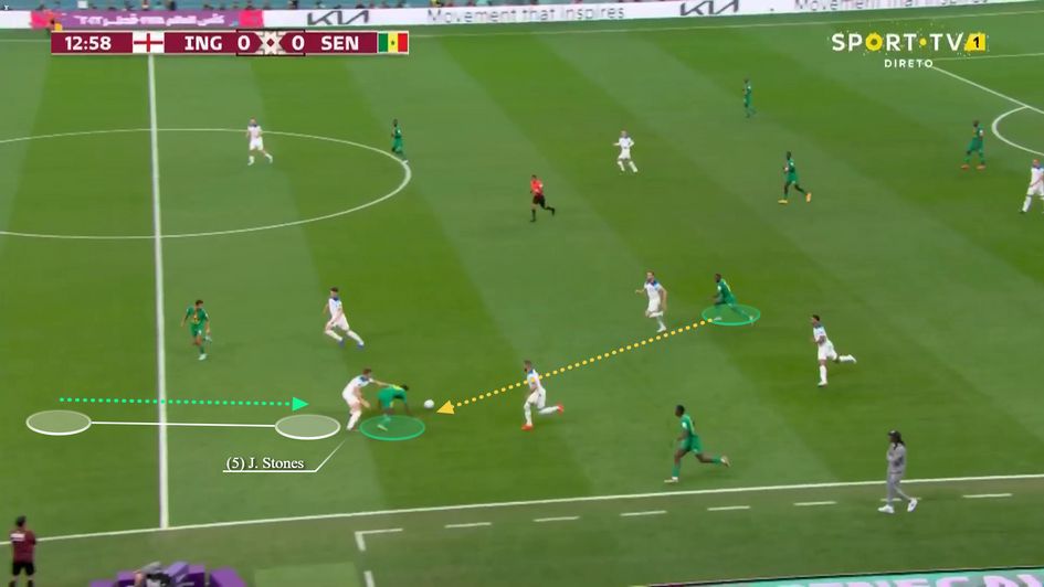 Getting touchtight as his man drops deep