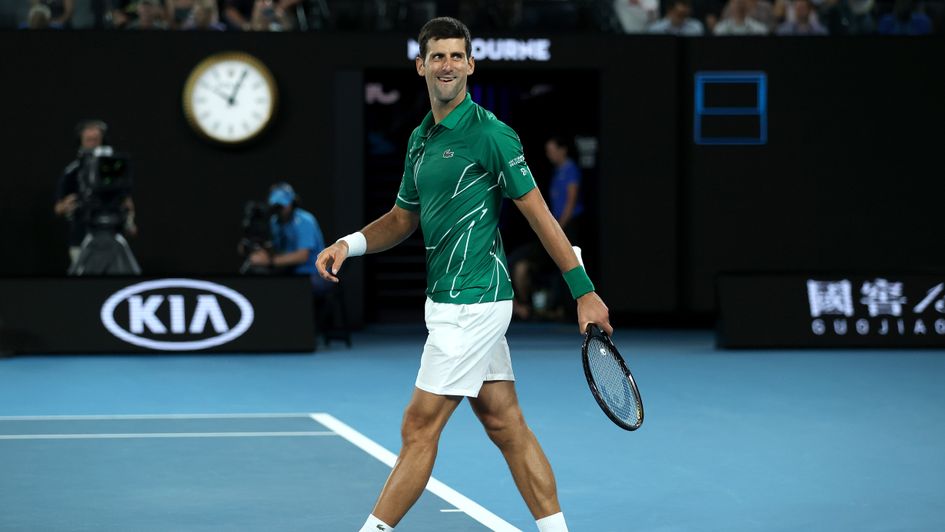 Australian Open 2020 men's Novak Djokovic beats Roger Federer sets in Melbourne