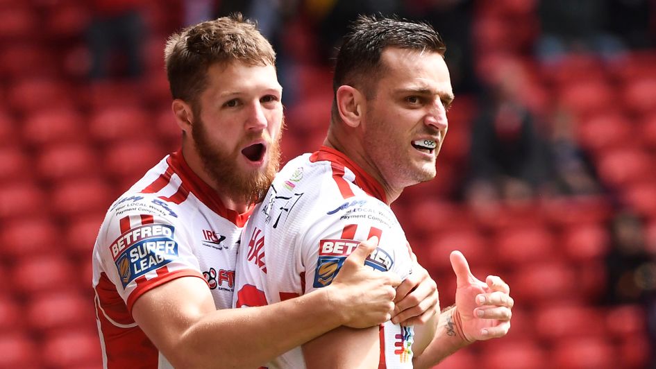 Craig Hall of Hull Kingstone Rovers celebrates