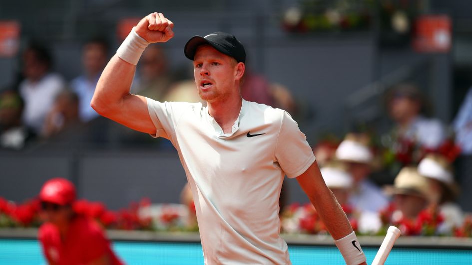 Kyle Edmund celebrates