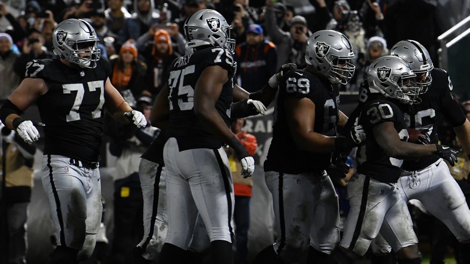 Celebration time for the Oakland Raiders