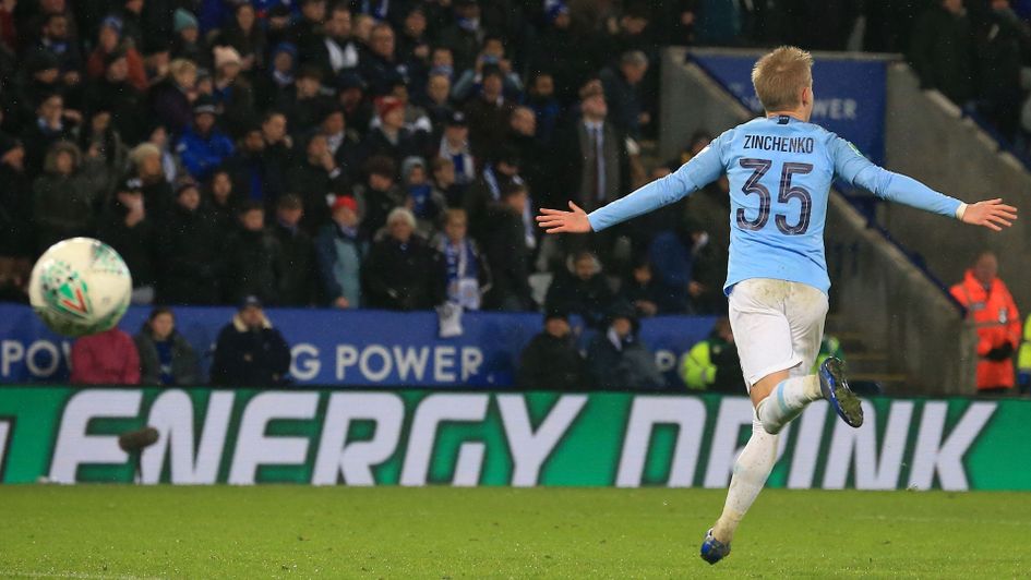 Oleksandr Zinchenko celebrates