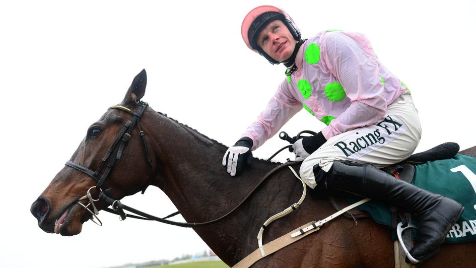Paul Townend celebrates on Getabird